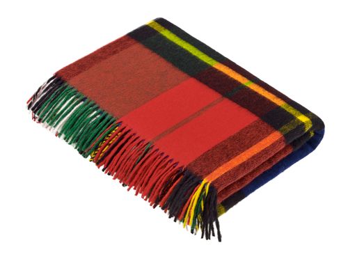 Lambswool Throw - Madison Check Tartan